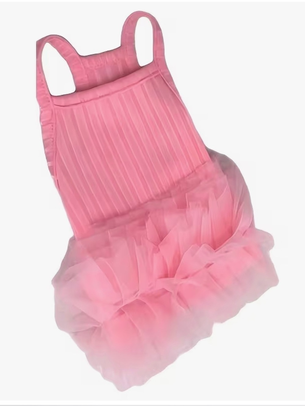 🛍️ 3 for $10 🛍️ Pink Tulle Pet Dress - Elegant Dog or Cat Sundress Tutu - Picture 7 of 10